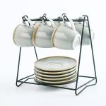90 ml Ceramic Coffee Cup And Saucer