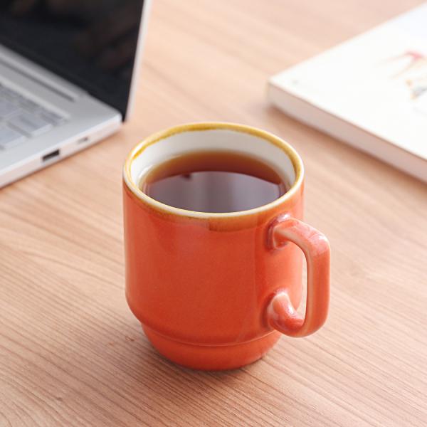 Kiln glazed ceramic cup