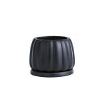 Ceramic Flowerpot With Ceramic Tray
