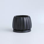 Ceramic Flowerpot With Ceramic Tray