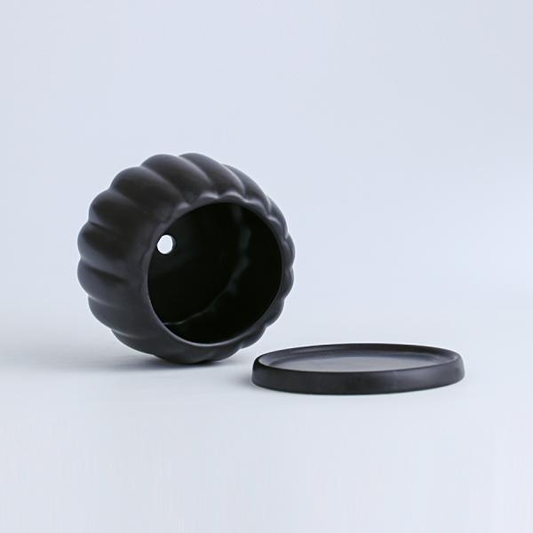 Ceramic Flowerpot With Ceramic Tray