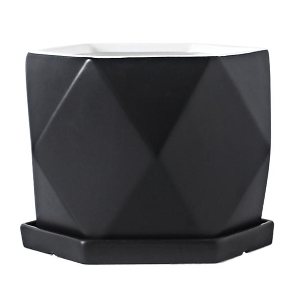 Ceramic Flowerpot With Tray