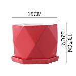 Ceramic Flowerpot With Tray