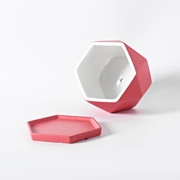 Ceramic Flowerpot With Tray
