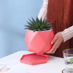 Ceramic Flowerpot With Tray