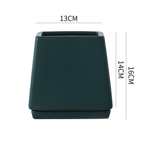 Ceramic Flowerpot With Separating Tray