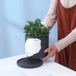 Two-color Splicing Cement Flowerpot