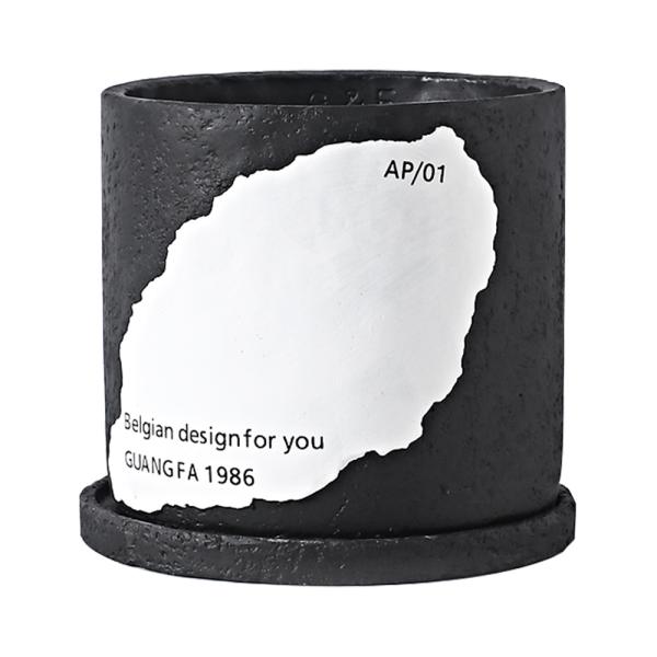 Two-color Splicing Cement Flowerpot