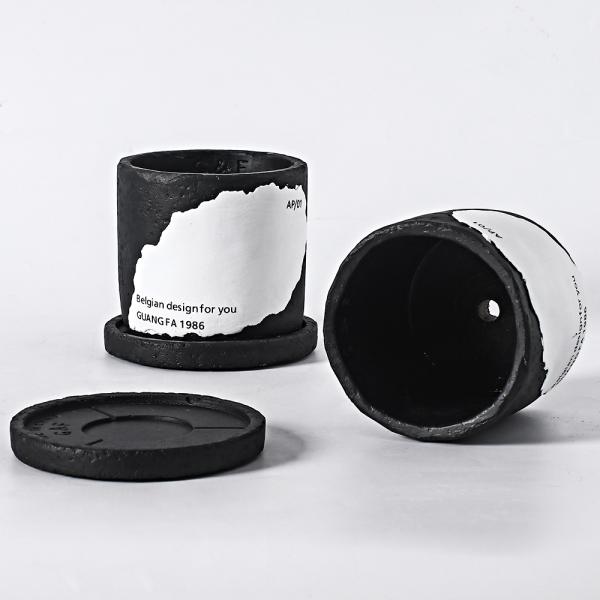 2-piece Cement Flowerpot