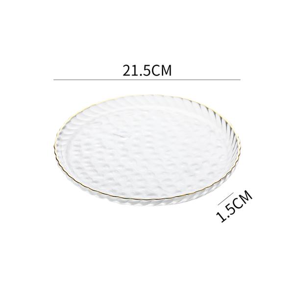 8-inch Glass Steak Plate