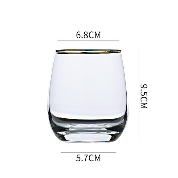 344ml Glass Water Cup