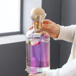 Glass Straight Pot With Wooden Stopper