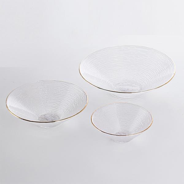 Three Piece Glass Bowl