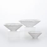 Three Piece Glass Bowl