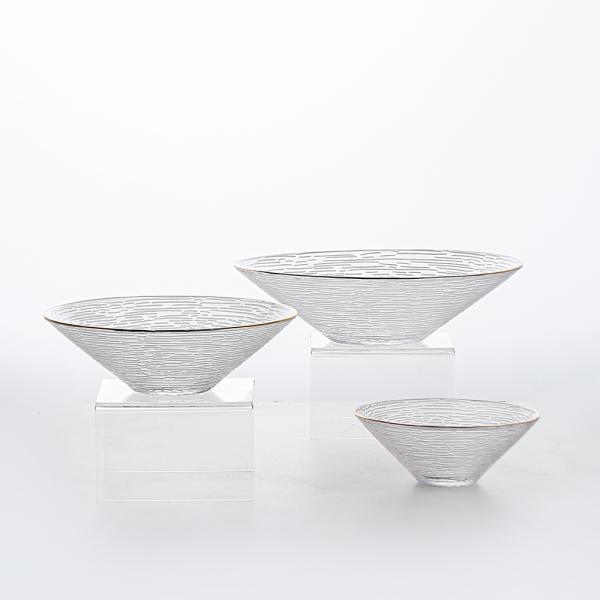 Three Piece Glass Bowl