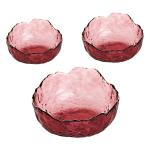 3 Pieces Glass Fruit Salad Bowl