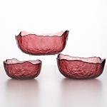 3 Pieces Glass Fruit Salad Bowl