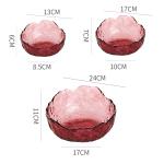 3 Pieces Glass Fruit Salad Bowl