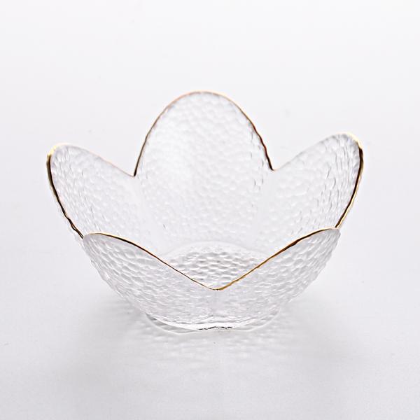 Gold Drawing Glass Plate