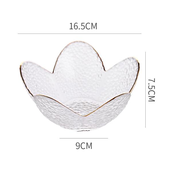 Gold Drawing Glass Plate