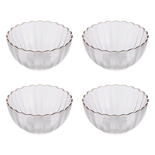 Four Pieces Glass Bowl