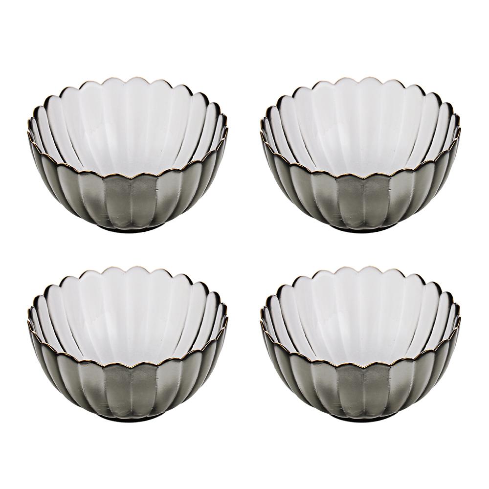 Four Pieces Glass Bowl