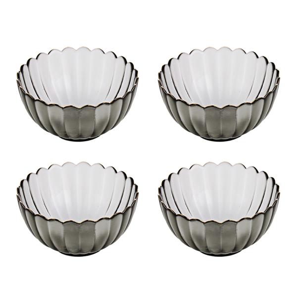 Four Pieces Glass Bowl