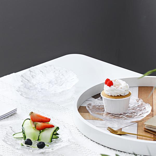 Four Pieces Glass Plate