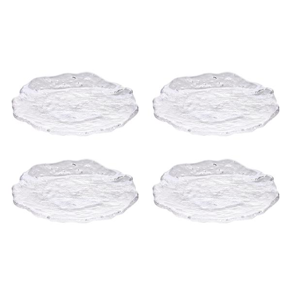 Four Pieces Glass Plate