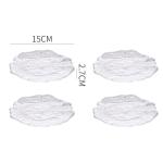 Four Pieces Glass Plate