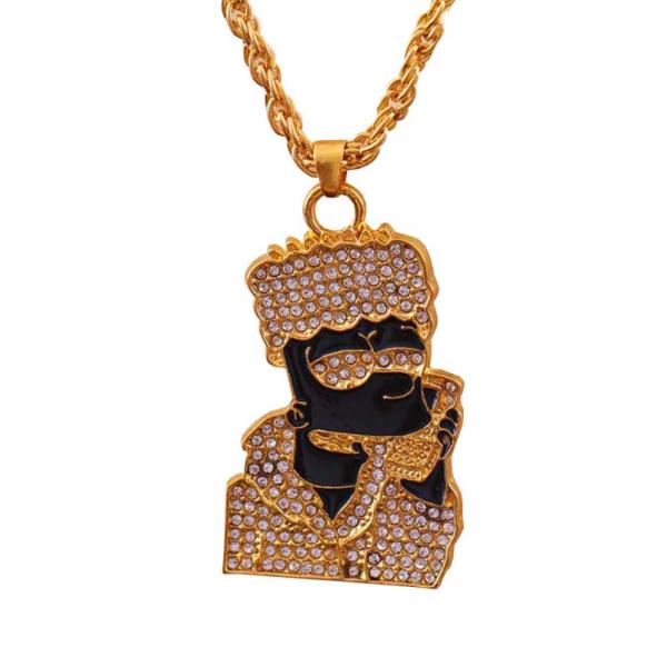 Sunglasses man avatar necklace