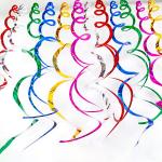 Festive Spiral PVC Hanging Decorations Pull String Flower Arrangements Window Display Corridor Ceiling Decoration Accessories
