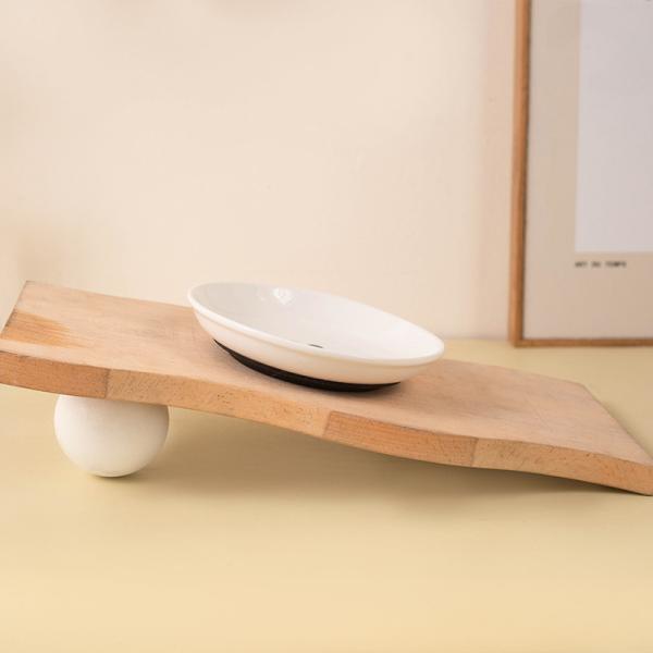 Anti-slip Silicone Ceramic Cat Bowl Pet Cat Food Snack Can Head Bowl Kitten Food Pet Supplies