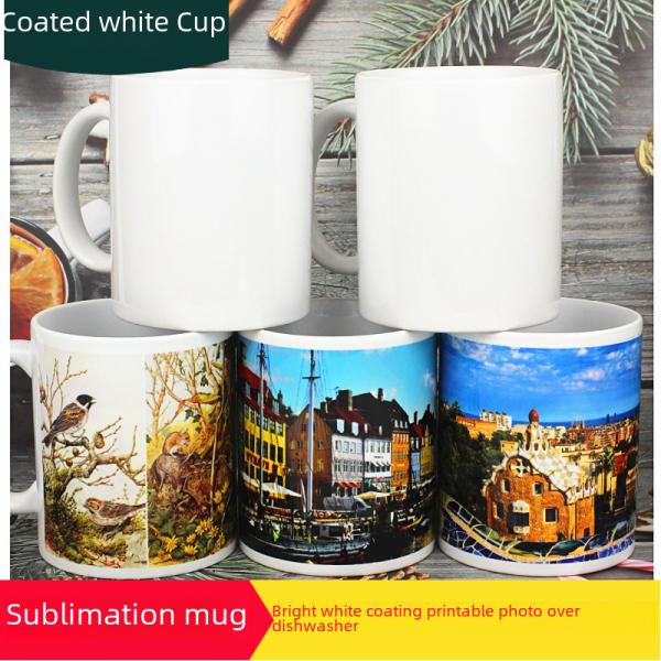 Creative Coated Ceramic Mugs Color Changing Water Cups Logo Heat Transfer Advertising Gifts Mark Cups