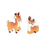 Miniature Cartoon Animal Deer Gardening Plant Accessories Resin Crafts Gifts Small Display Items Cute Decorations