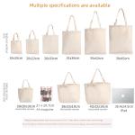 Customized Canvas Tote Bag Cotton Shopping Bag Single Shoulder Advertising Promotional Logo Printing