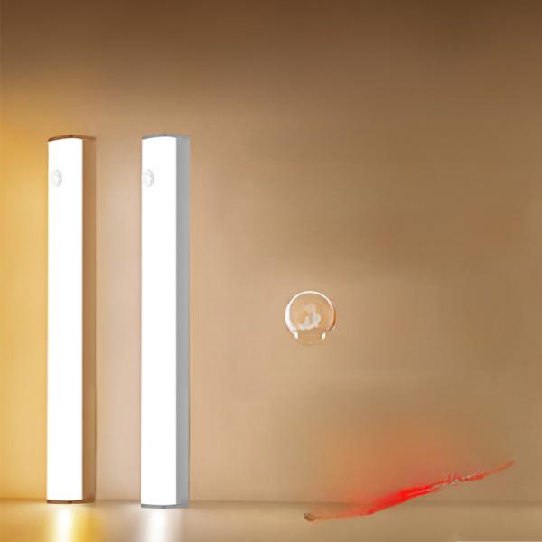 Smart Body Induction Wireless Magnetic Attraction Long Strip Night Light Kitchen Wardrobe Cabinet Wine Cabinet Bedroom