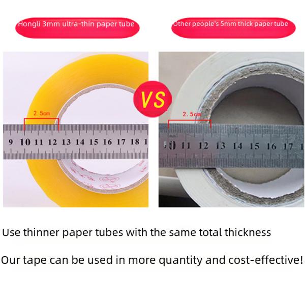 Transparent Tape Whole Box Express Packaging Yellow Sealing Tape Large Roll Closure Adhesive Cloth