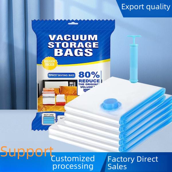 Transparent Vacuum Compression Storage Bag For Quilts Clothes Cotton Quilts Can Print Patterns Suitable For Home Textiles