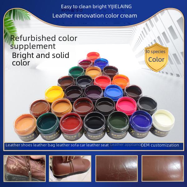 Easy Clean Color Restoration Paste For Leather Shoe Care Polishing Repairing Color Changing Paint