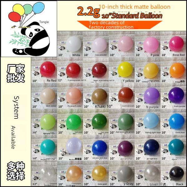 Thickened Latex Balloons 10 Inch Decorative Balloons for Birthday Parties Wedding Vintage Arrangements round Shape Balloons
