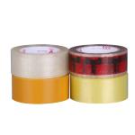 4.5cm100 Yellow Packing Tape Transparent Sealing Tape For Express Delivery Brown Paper Adhesive Film Yellow Box Sealing