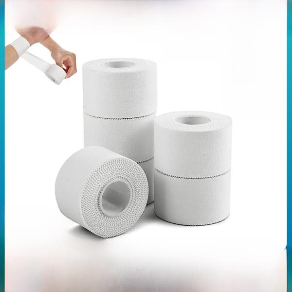 White Protective Cotton Fixed Adhesive Tape Wrists Ankles Sports Bandage Edge Cotton Fabric Outdoor Combination Protective Gear
