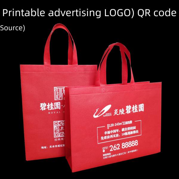 Convention Advertising Non-woven Fabric Handbag Customized Non-eco-friendly Colorful Car-stitched Coated Non-woven Bag Logo