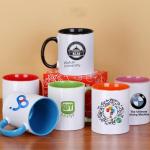 Creative Coated Ceramic Mugs Color Changing Water Cups Logo Heat Transfer Advertising Gifts Mark Cups