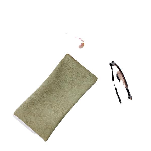 Leather Eyeglass Case Unisex Sunglasses Storage Bag Automatic Closure Snap Mouth Men's Frame Glasses Protective Pouch