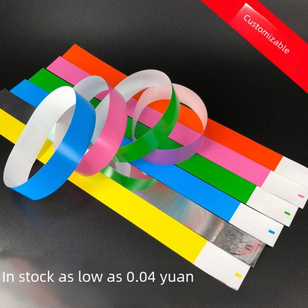 Disposable Wristbands Dupont Paper Synthetic Paper Children's Playground Entrance Tickets Amusement Park Tickets