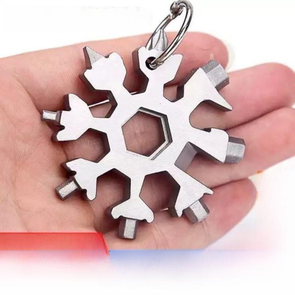 Multi-functional Snowflake Wrench Tool Steel Octagonal Inner Hexagonal Lightweight Portable 18-in-one Mini Universal Wrench