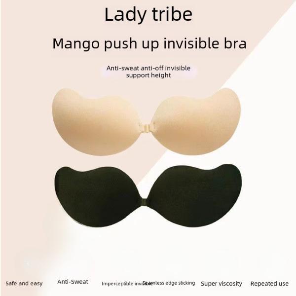 Mango Shaped Silicone Nipple Covers Thin Breathable Summer Wedding Dress Invisible Underwear Gathered Strapless Bra Lingerie