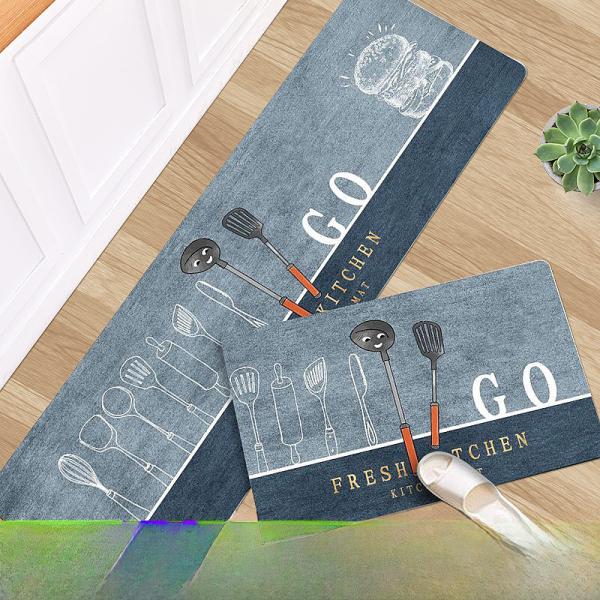 Thickened Dirt-resistant Kitchen Bathroom Doormat Simple Home Use Foot Mat For Entrance Hall Bathroom Door
